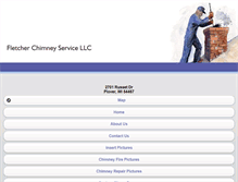 Tablet Screenshot of fletcherchimneyservice.com